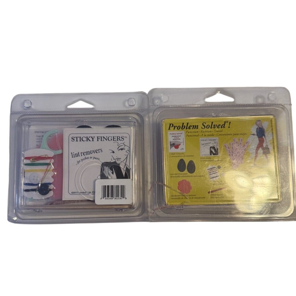 Sticky‎ Fingers Lint Removers & Problem Solved Emergency Kit Set Of 2